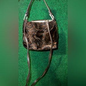 Frankie & Johnnie Zebra Print Fur Purse